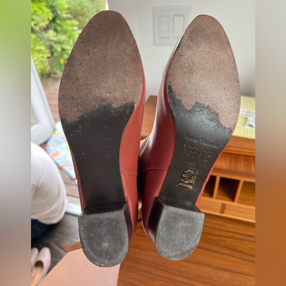 Anne Thomas Cognac Ankle Boots - Picture 2 of 6